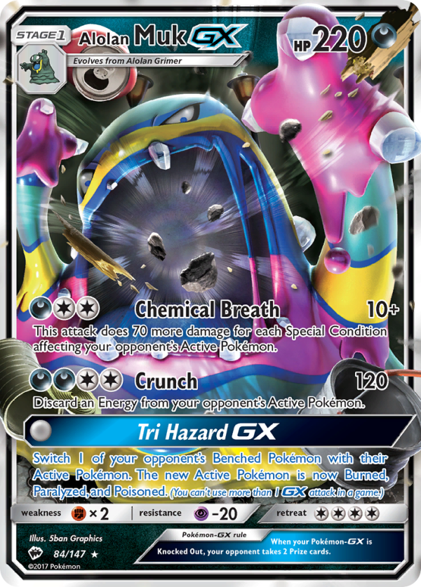 Alolan Muk GX (84 147) [Sun & Moon: Burning Shadows] Cheap