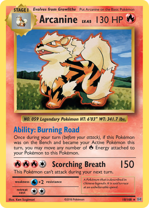 Arcanine (18 108) [XY: Evolutions] Cheap