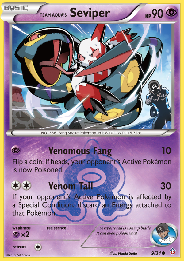 Team Aqua s Seviper (9 34) [XY: Double Crisis] on Sale