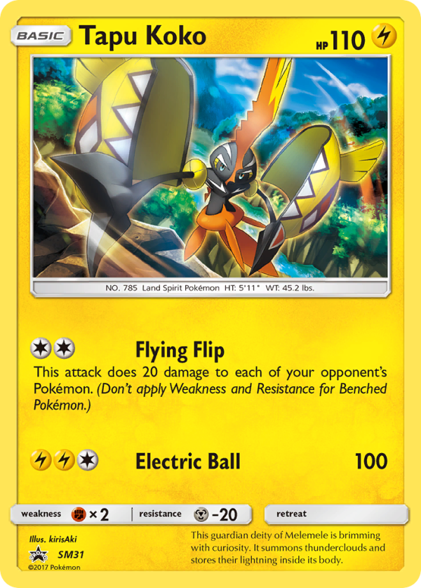 Tapu Koko (SM31) [Sun & Moon: Black Star Promos] Supply