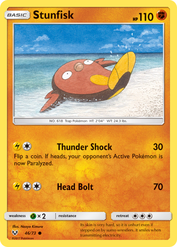 Stunfisk (46 73) [Sun & Moon: Shining Legends] Hot on Sale