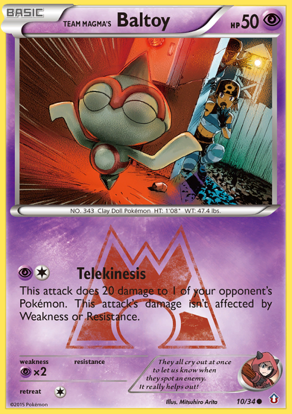 Team Magma s Baltoy (10 34) [XY: Double Crisis] Fashion