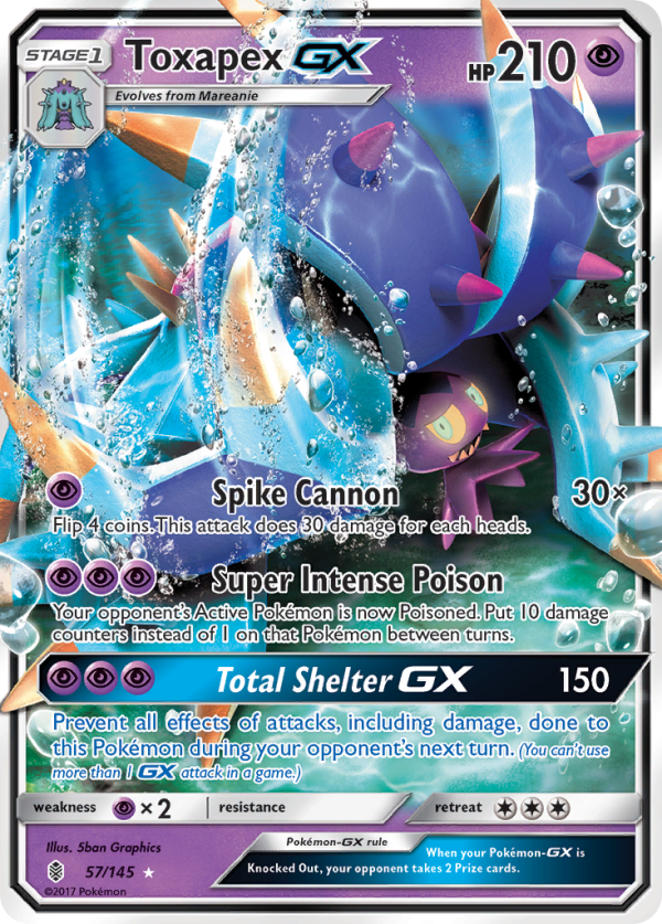 Toxapex GX (57 145) [Sun & Moon: Guardians Rising] Online now