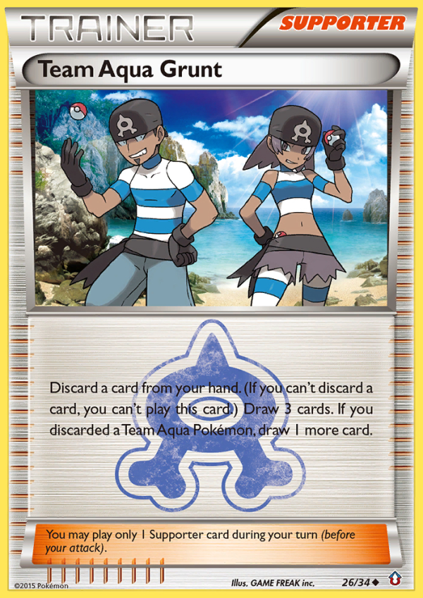 Team Aqua Grunt (26 34) [XY: Double Crisis] Fashion