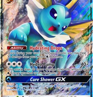 Vaporeon GX (SM172) (Jumbo Card) [Sun & Moon: Black Star Promos] Online Hot Sale