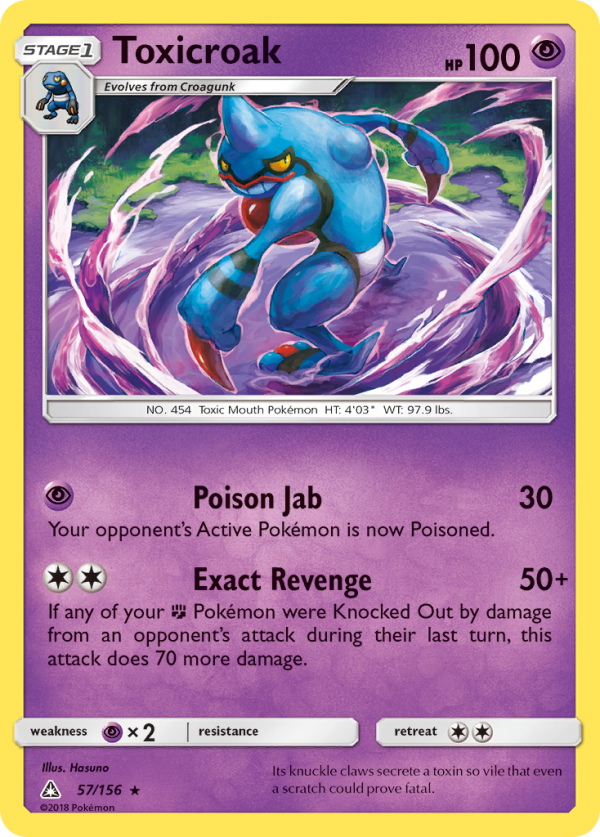 Toxicroak (57 156) [Sun & Moon: Ultra Prism] on Sale