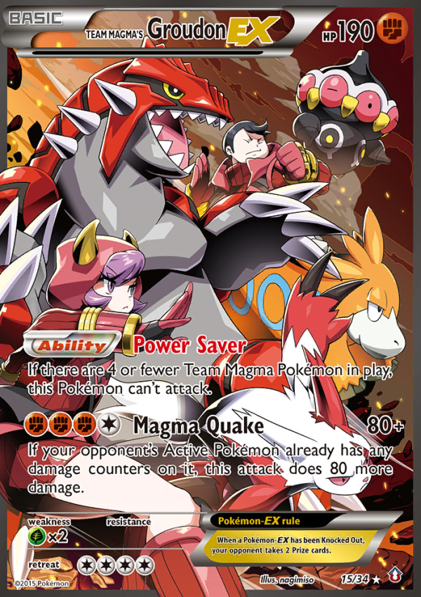 Team Magma s Groudon ex (15 34) [XY: Double Crisis] Online