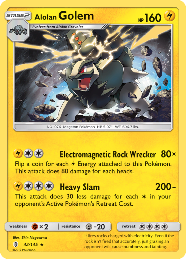 Alolan Golem (42 145) [Sun & Moon: Guardians Rising] Supply