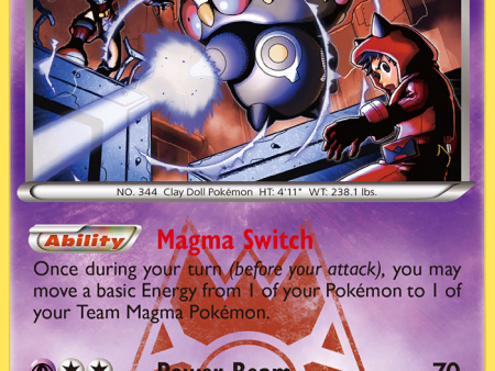 Team Magma s Claydol (11 34) [XY: Double Crisis] For Discount