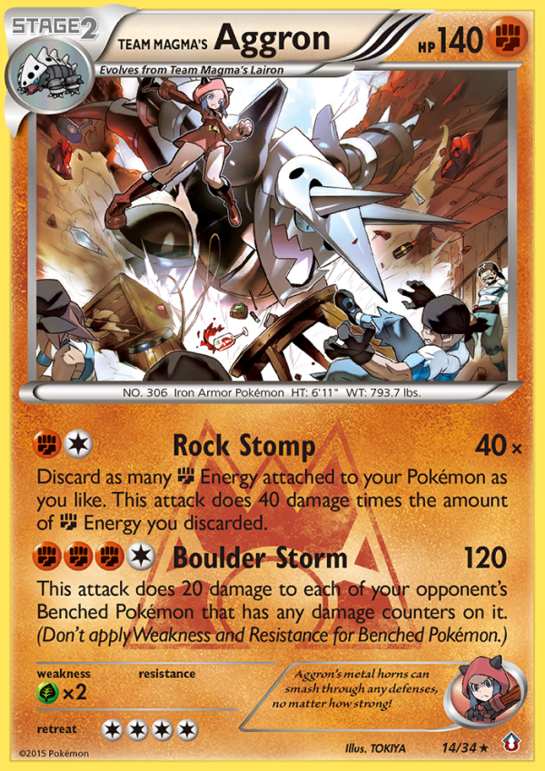 Team Magma s Aggron (14 34) [XY: Double Crisis] Online now