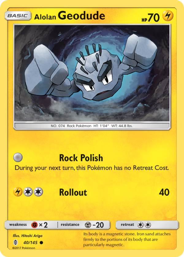 Alolan Geodude (40 145) [Sun & Moon: Guardians Rising] For Sale