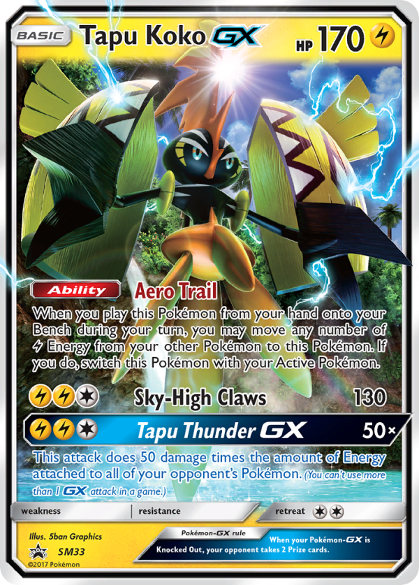 Tapu Koko GX (SM33) [Sun & Moon: Black Star Promos] Online now