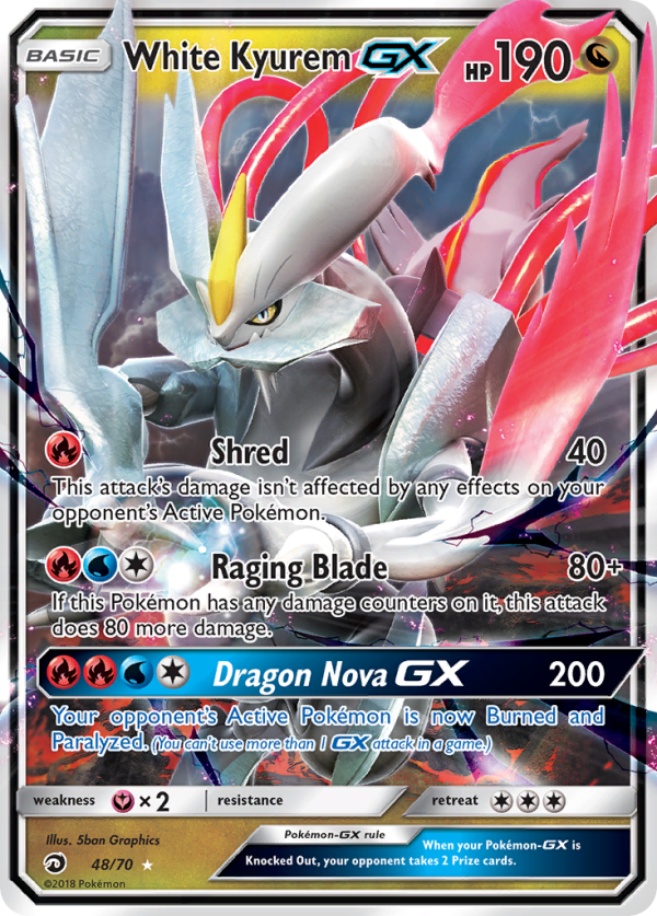 White Kyurem GX (48 70) [Sun & Moon: Dragon Majesty] Online Hot Sale