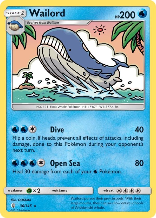 Wailord (30 145) [Sun & Moon: Guardians Rising] Online Sale