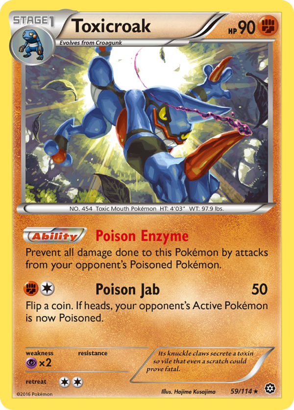 Toxicroak (59 114) [XY: Steam Siege] Sale