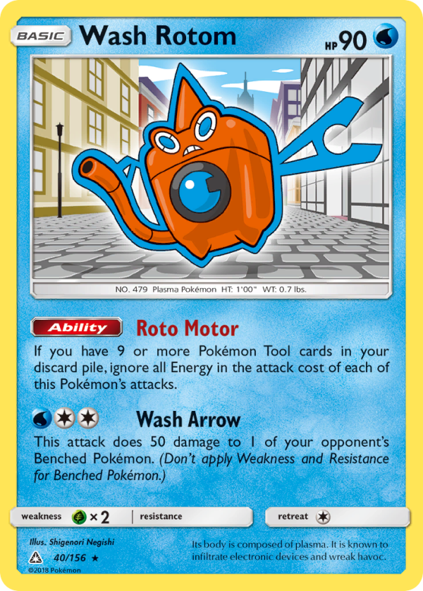 Wash Rotom (40 156) [Sun & Moon: Ultra Prism] For Cheap