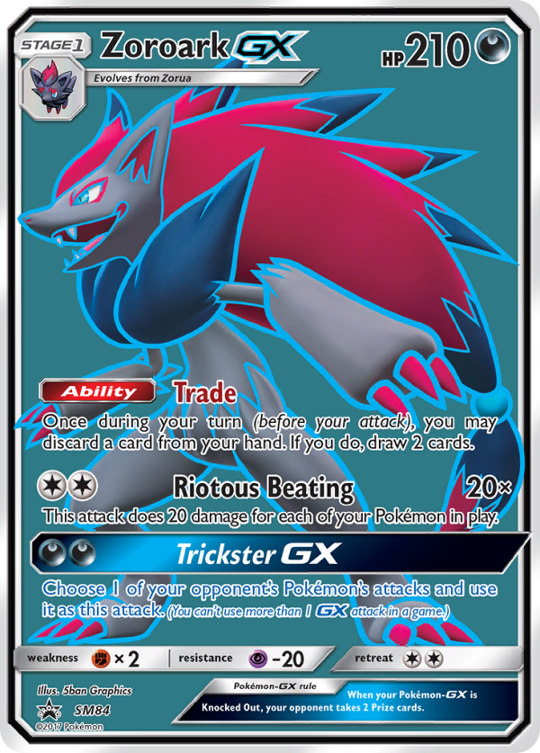 Zoroark GX (SM84) [Sun & Moon: Black Star Promos] on Sale